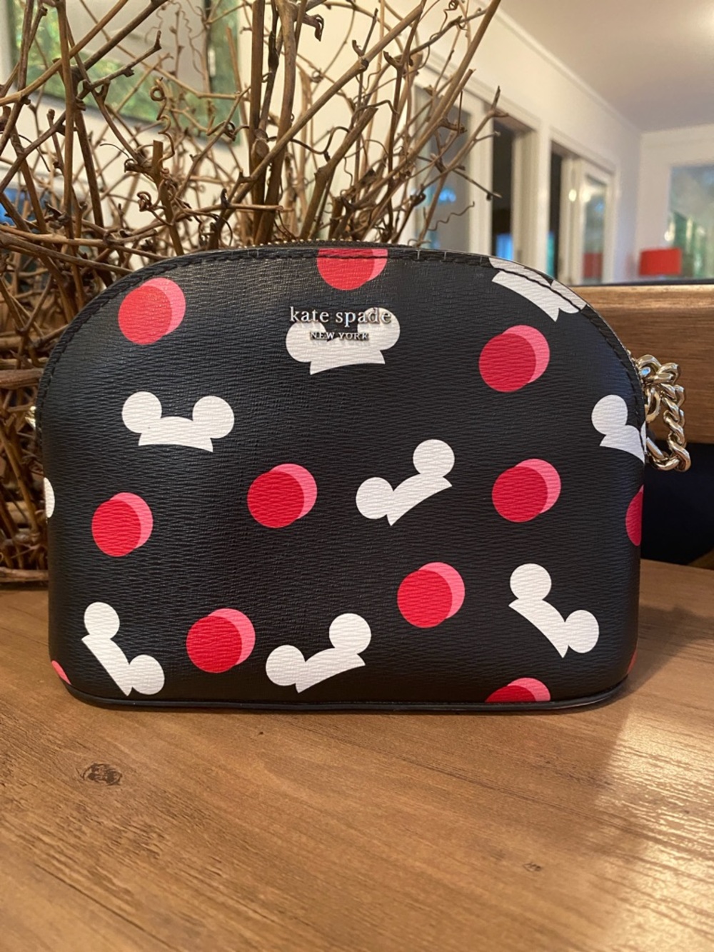 Kate Spade Black Disney Polka Dot Crossbody